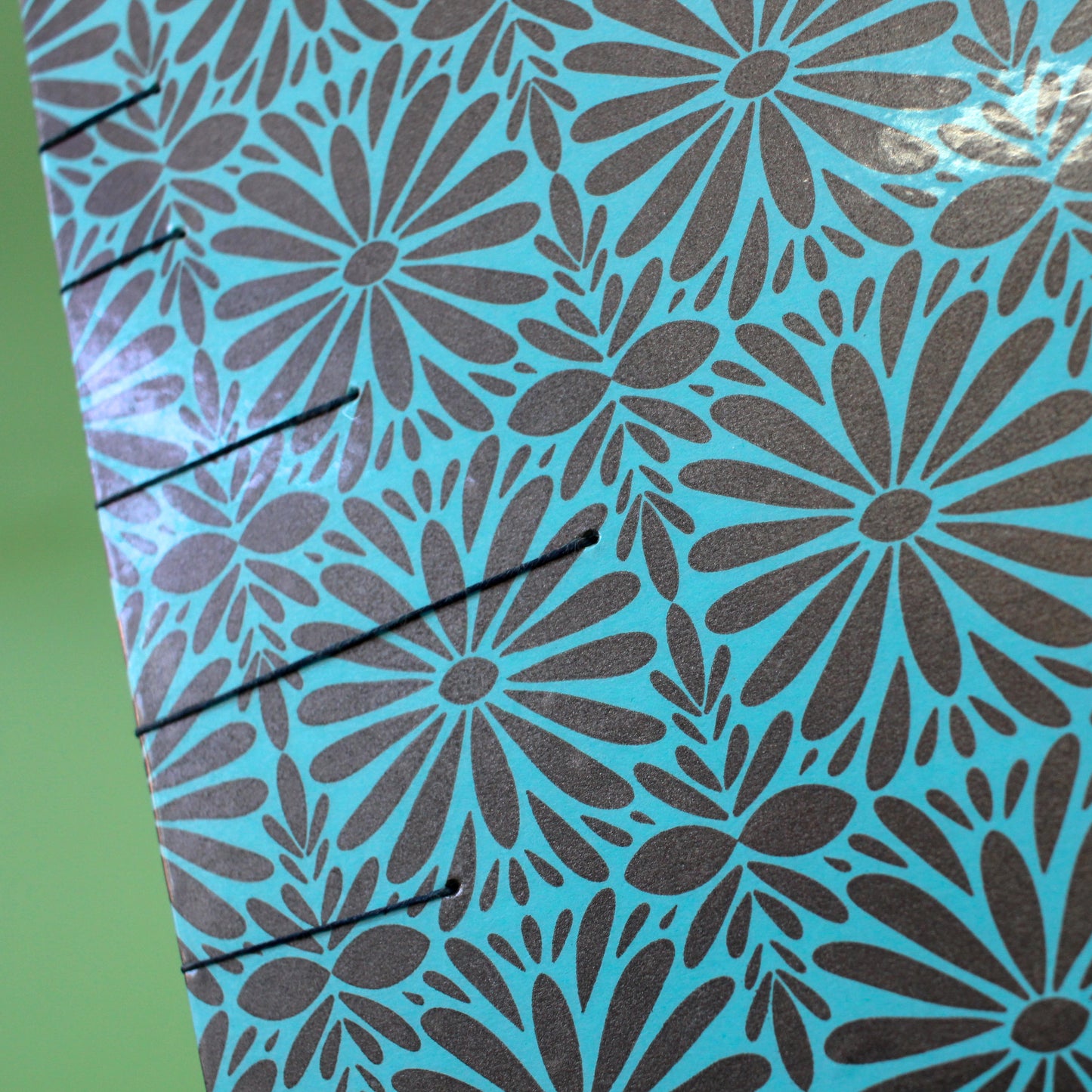 Blue Tierra y Flor Large Coptic Stitch Book