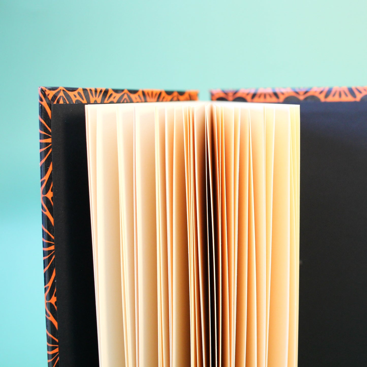 Orange Tierra y Flor Large Coptic Stitch Book